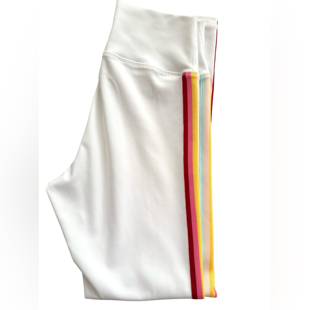 Spiritual Gangster Rainbow-Stripe High-Rise Leggings Like New! Excellent! Size L - Picture 2 of 10